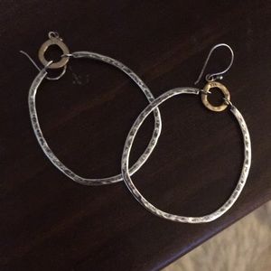 Sterling silver hoops